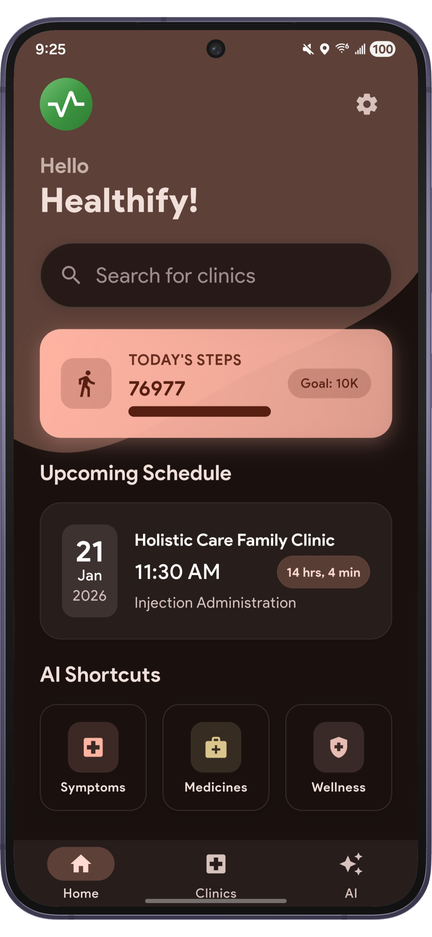 Home Dark Reddish Theme
