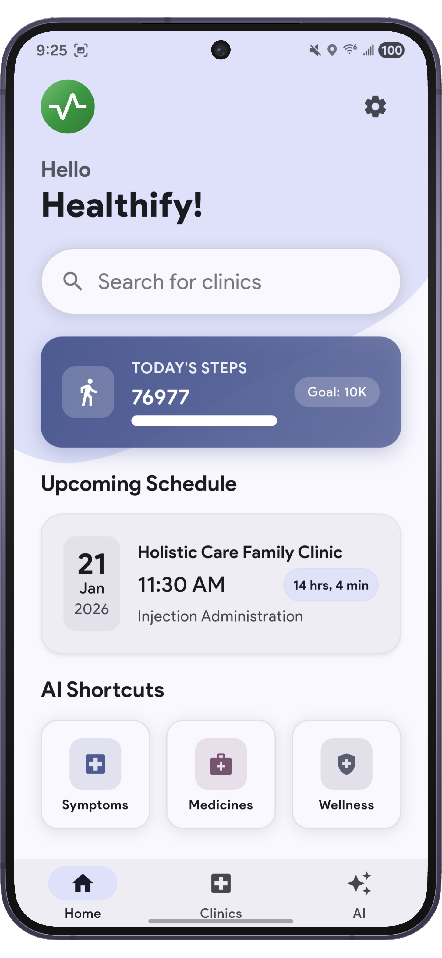 Home Light Purple Theme
