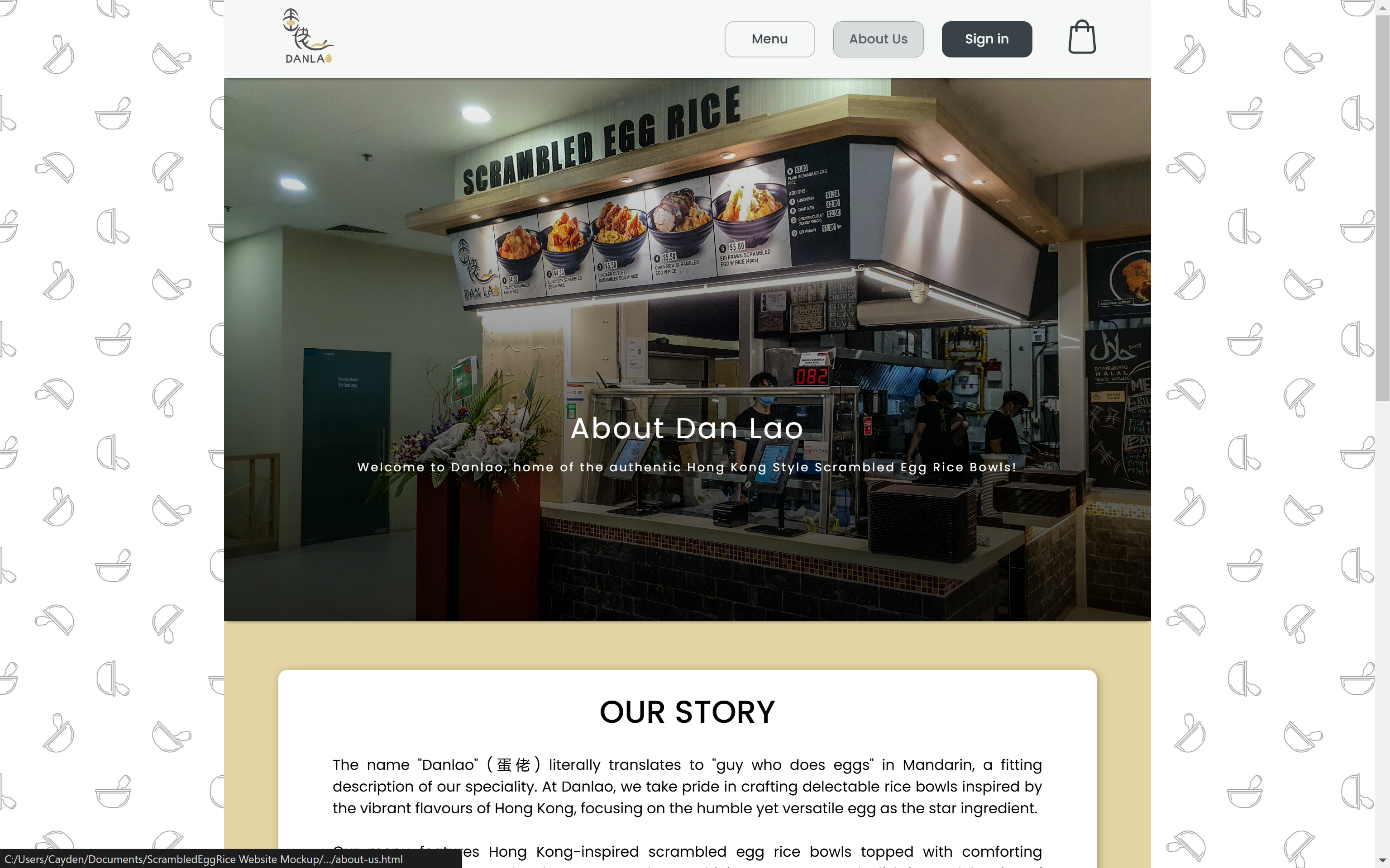 About Us Page