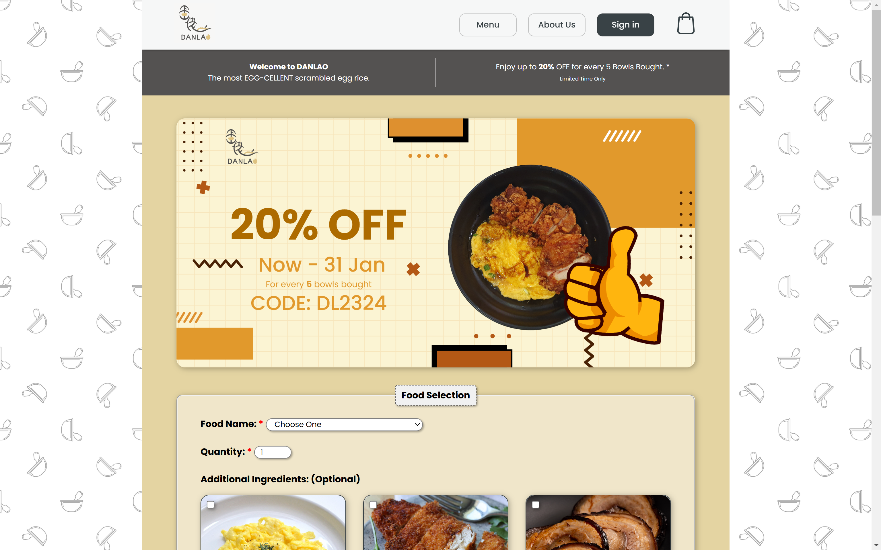 Order Page
